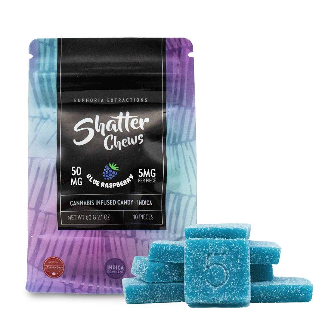 50mg Indica Shatter Chews - Assorted
