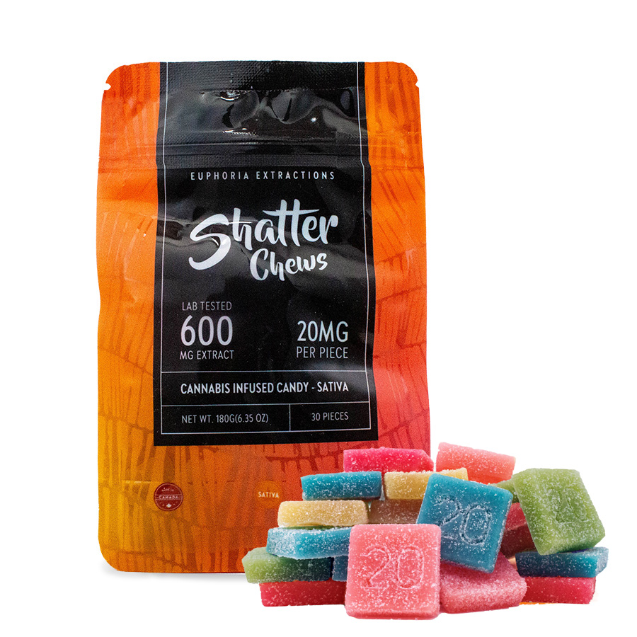 600mg Sativa Shatter Chews by Euphoria Extracts