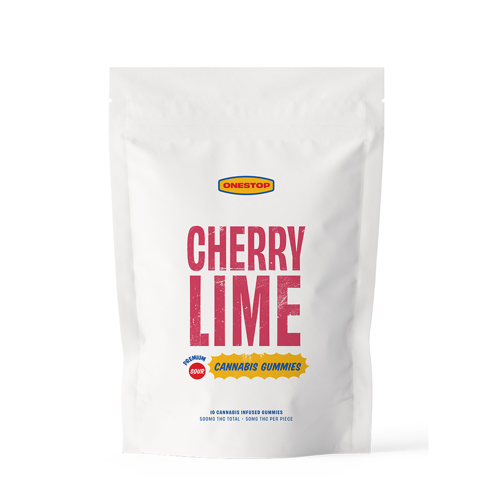 500mg Cherry Lime THC Gummies by Onestop