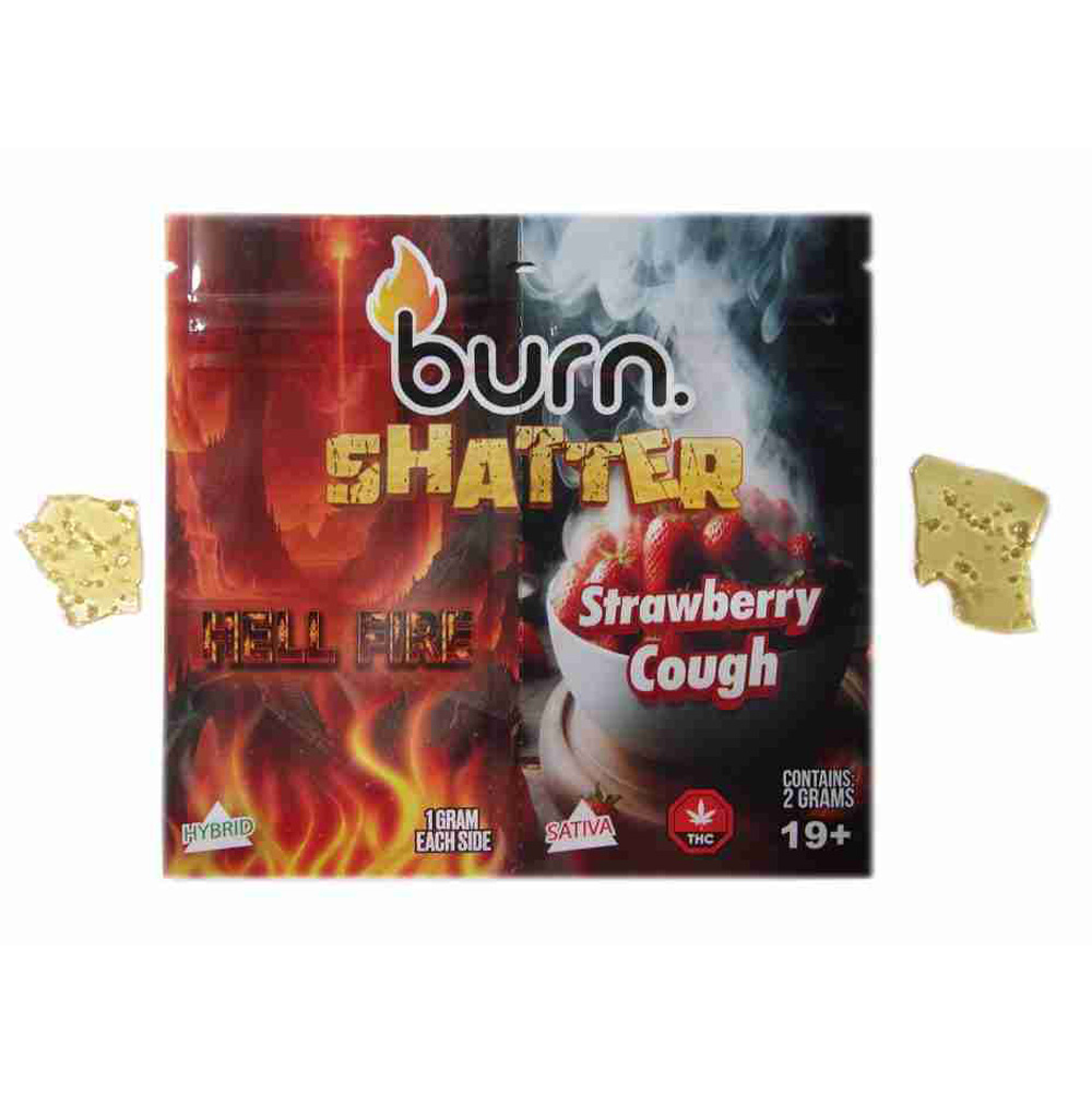 2g Shatter Pack by Burn - Hell Fire & Strawberry Cough