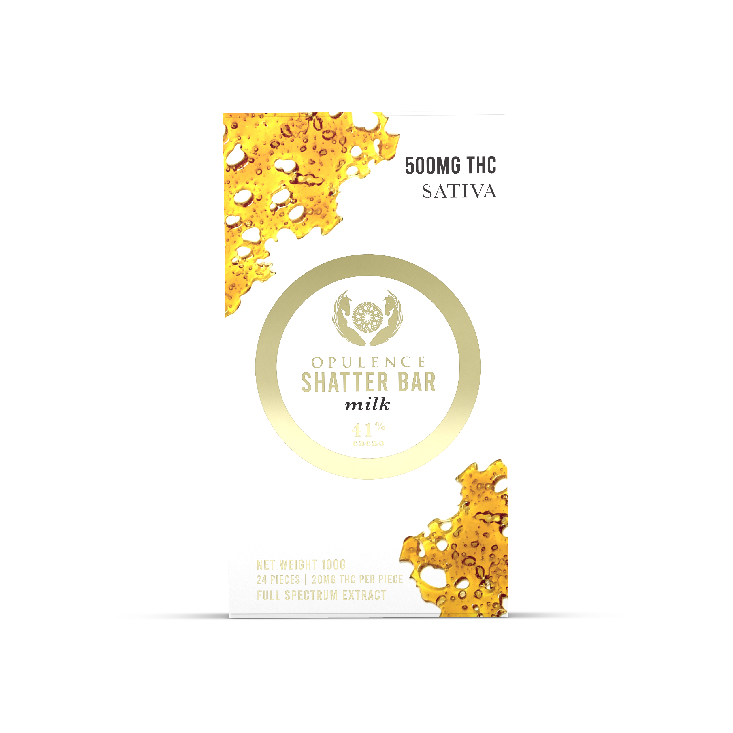 500 mg SHATTER Assorted Bars in Indica or Sativa by Opulence