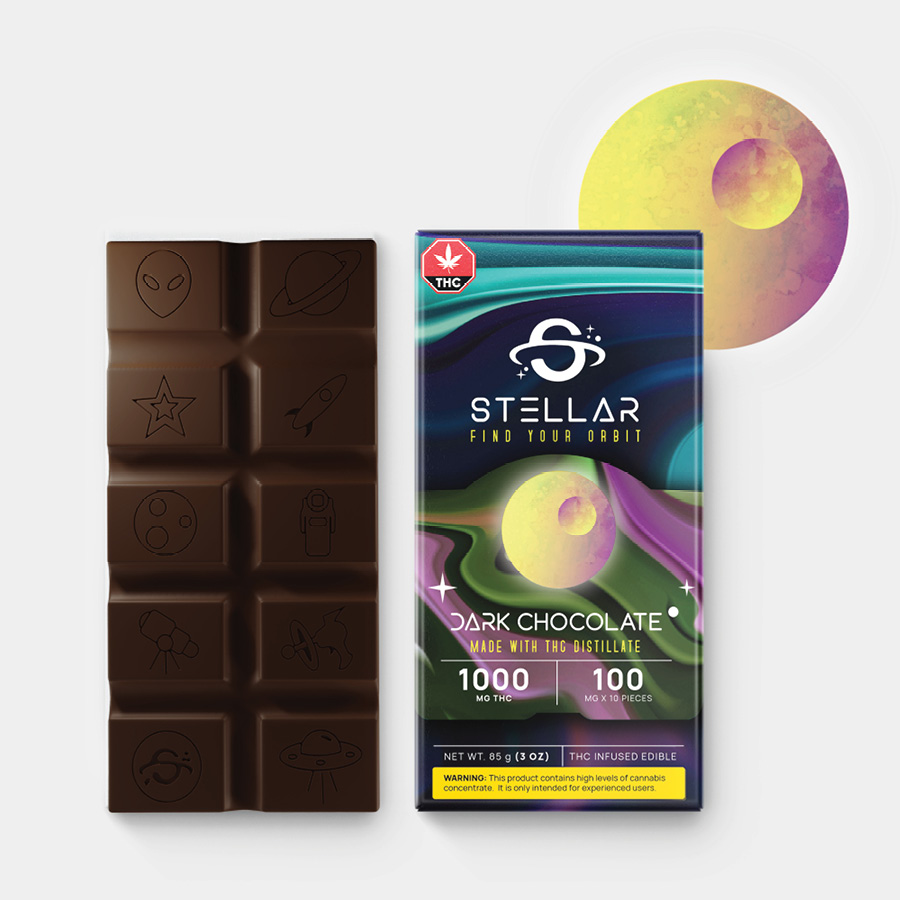 1000mg Stellar Chocolate Bars